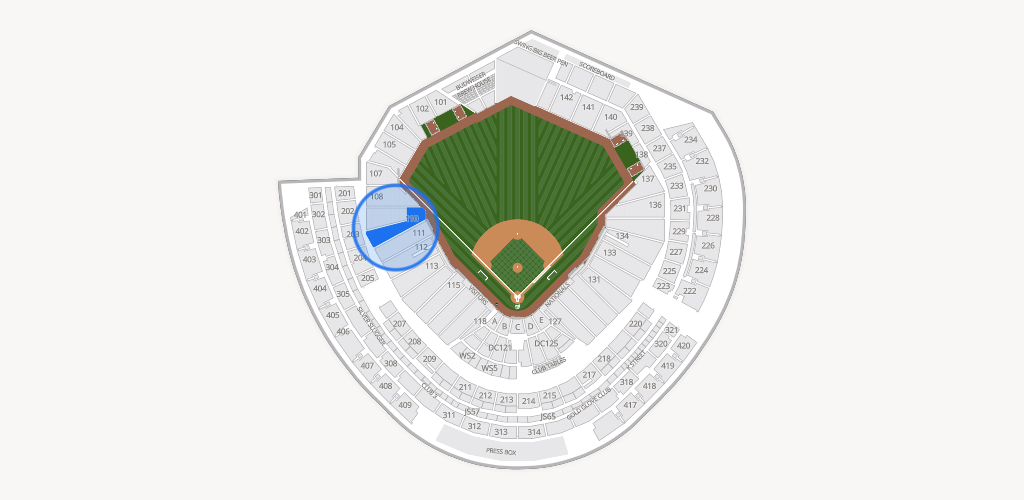 Nationals Park Seating Chart