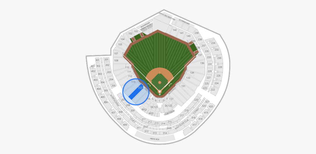 Nationals Park Seating Chart
