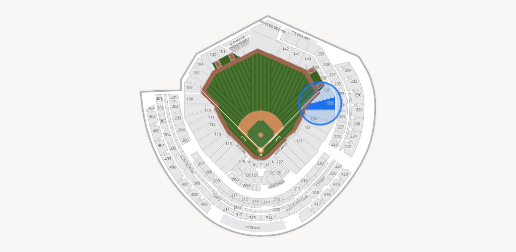 Nationals Park Seating Chart