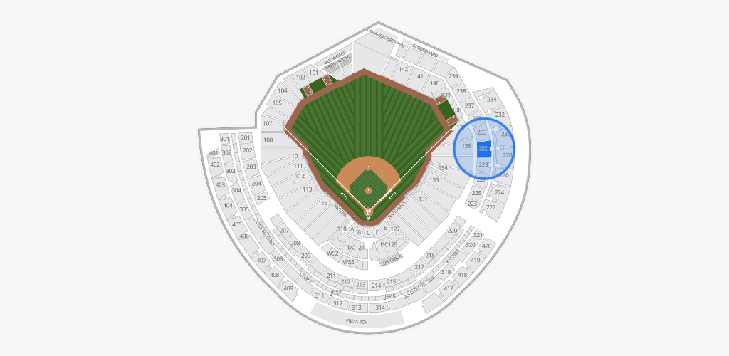 Nationals Park Seating Chart
