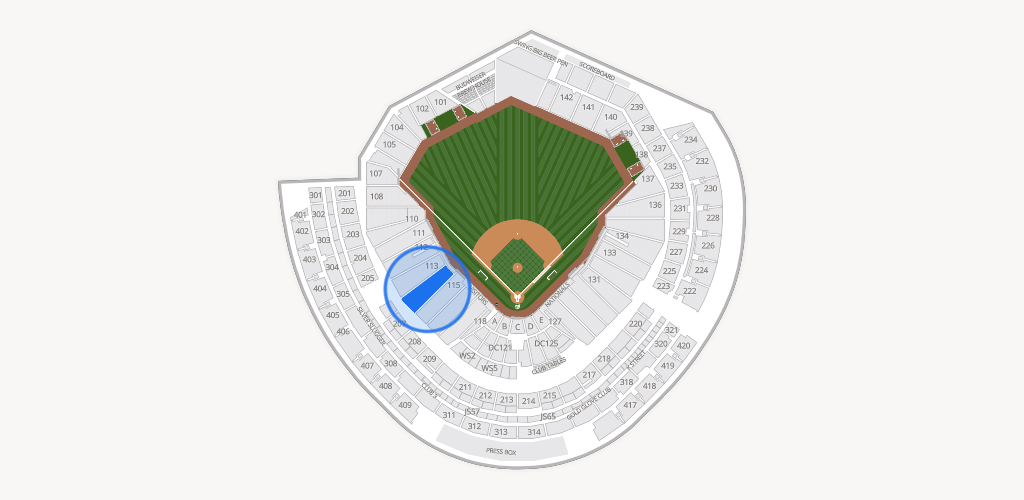 Nationals Park Seating Chart