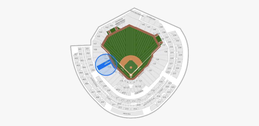 Nationals Park Seating Chart