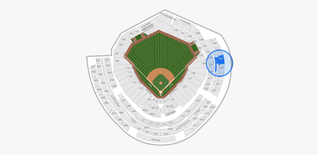 Nationals Park Seating Chart