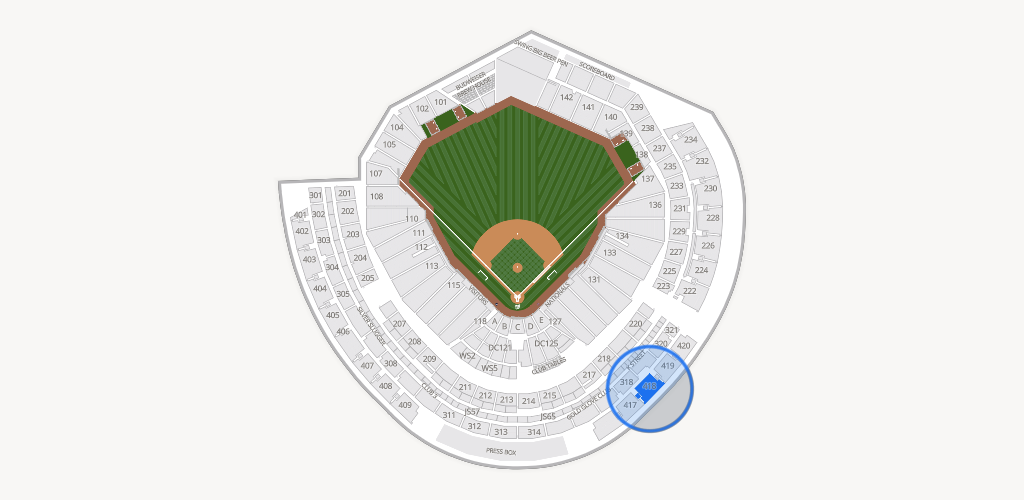 Nationals Park Seating Chart