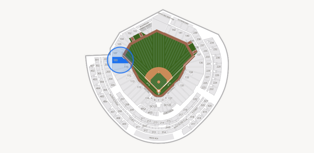 Nationals Park Seating Chart