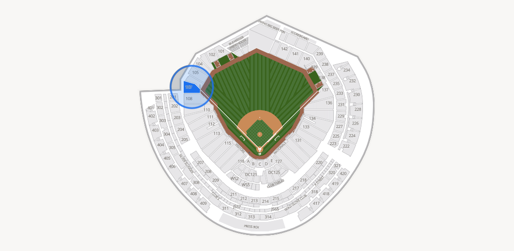Nationals Park Seating Chart