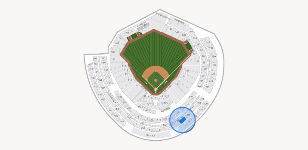 Nationals Park Seating Chart