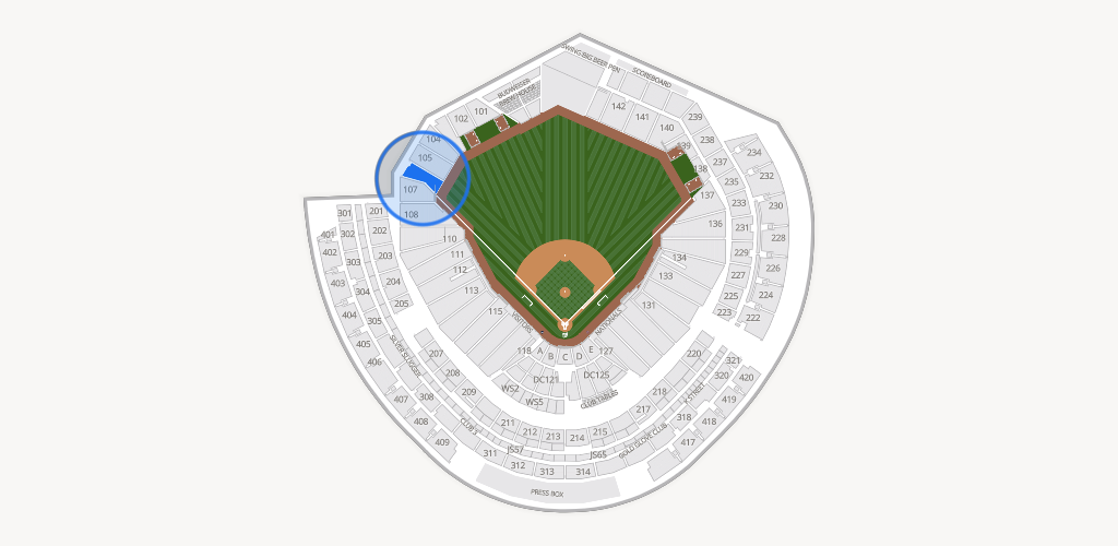 Nationals Park Seating Chart