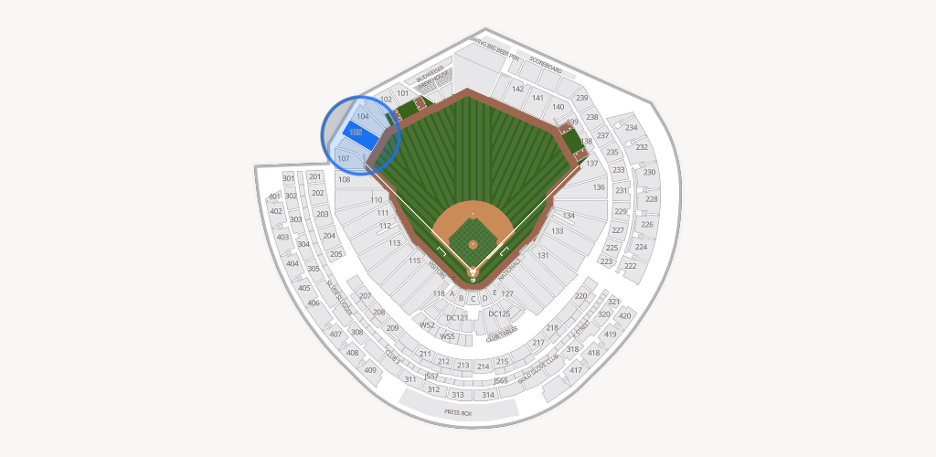 Nationals Park Seating Chart