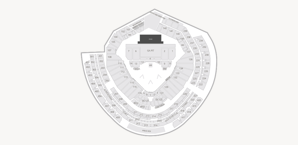 Nationals Park Seating Chart