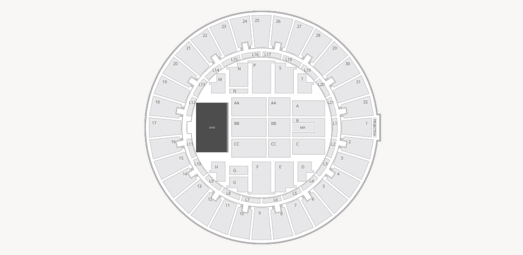 Neal S. Blaisdell Arena Seating Chart