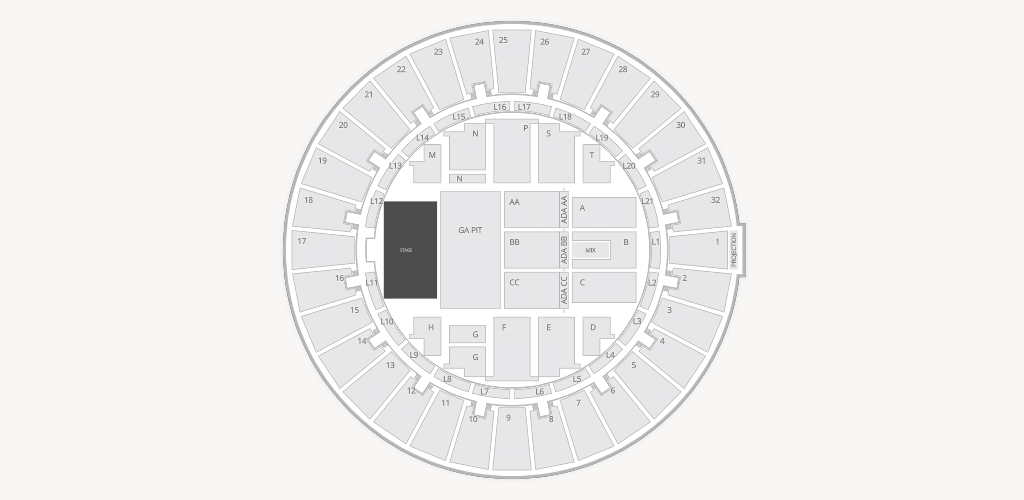 Neal S. Blaisdell Arena Seating Chart