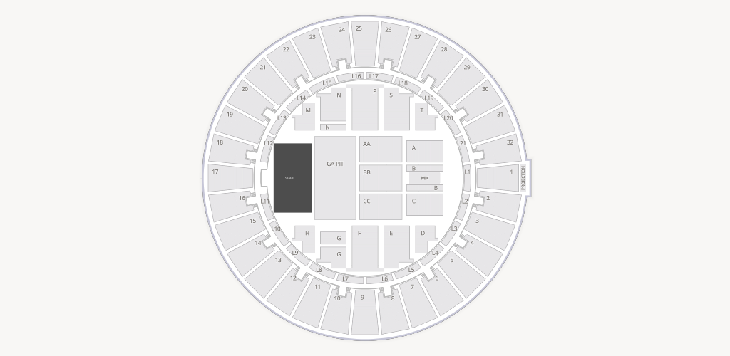 Neal S. Blaisdell Arena Seating Chart