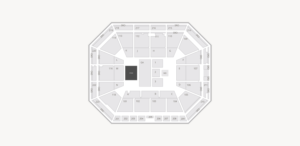 Neville Arena Seating Chart