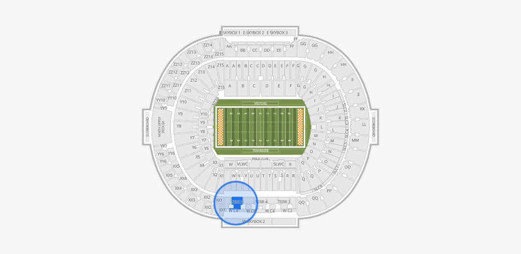 Neyland Stadium Seating Chart
