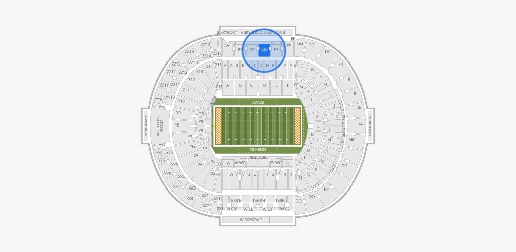 Neyland Stadium Seating Chart