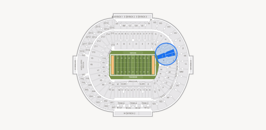 Neyland Stadium Seating Chart
