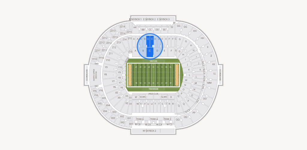 Neyland Stadium Seating Chart