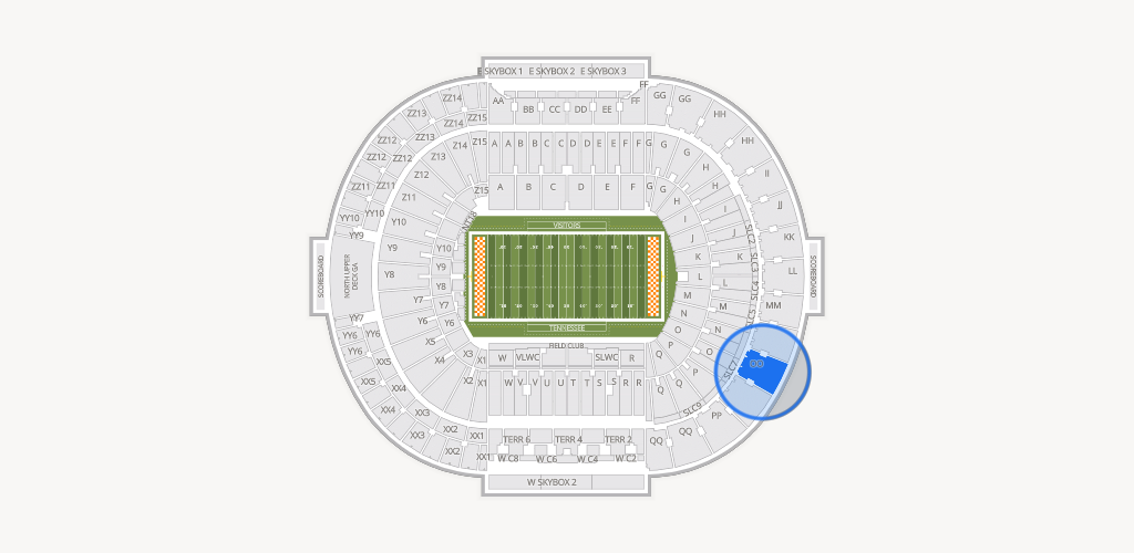 Neyland Stadium Seating Chart