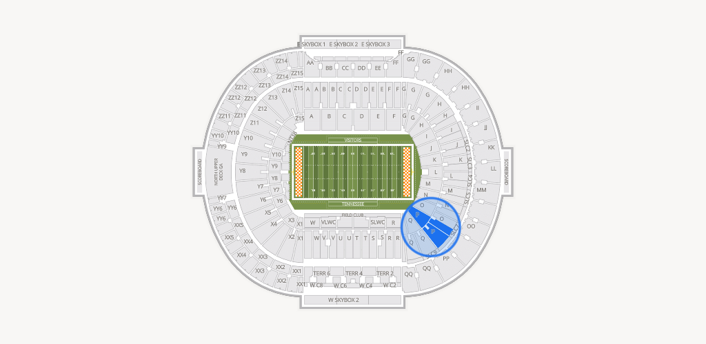 Neyland Stadium Seating Chart