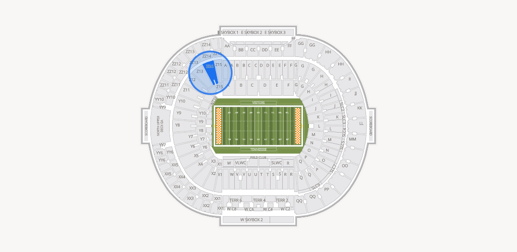 Neyland Stadium Seating Chart