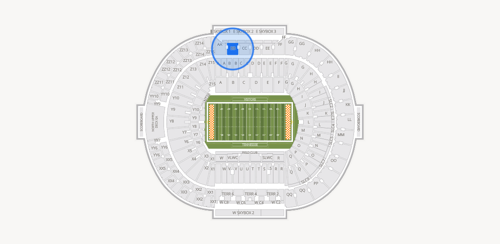Neyland Stadium Seating Chart