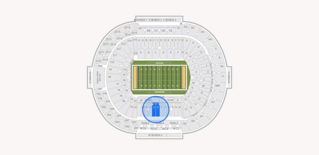 Neyland Stadium Seating Chart