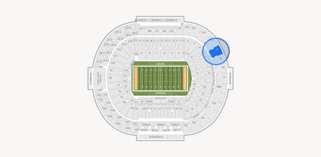 Neyland Stadium Seating Chart