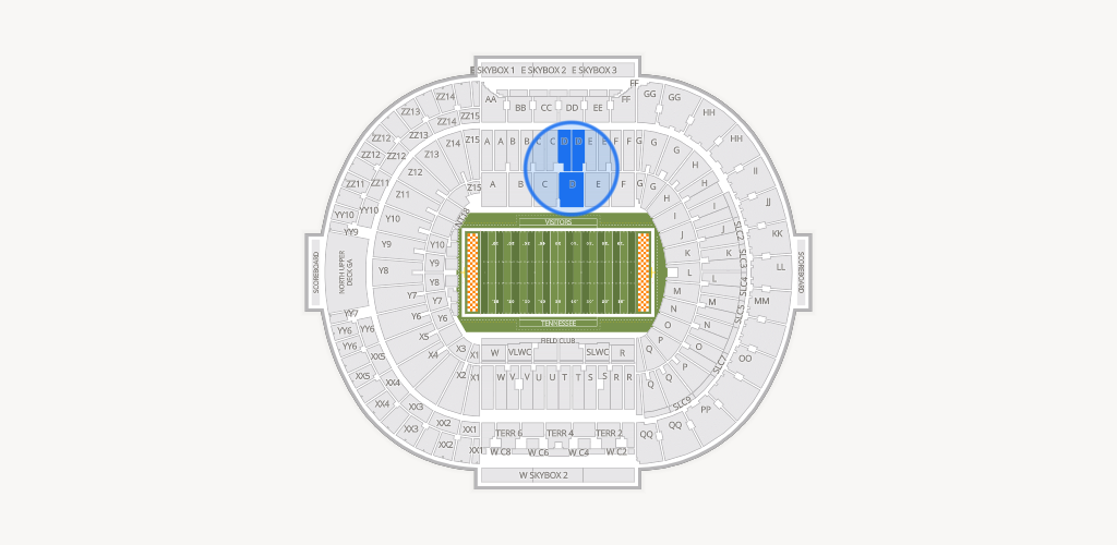 Neyland Stadium Seating Chart