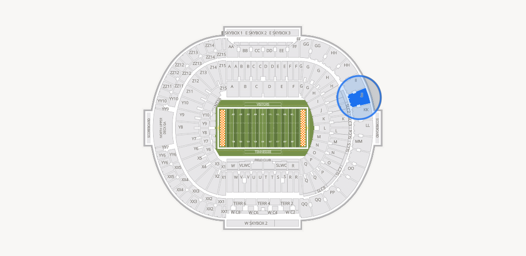 Neyland Stadium Seating Chart