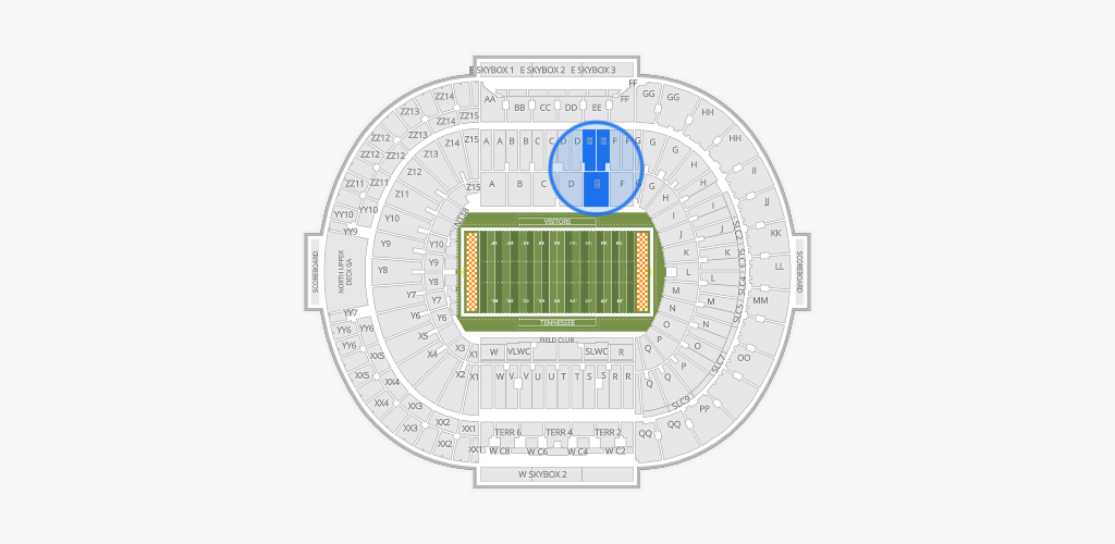 Neyland Stadium Seating Chart