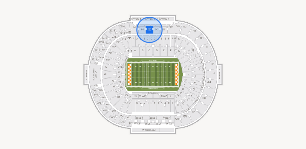 Neyland Stadium Seating Chart