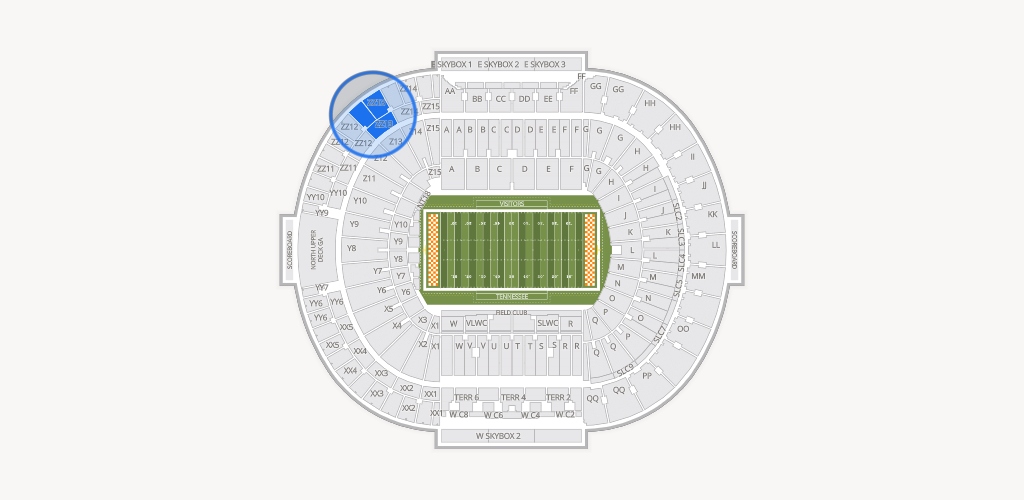 Neyland Stadium Seating Chart