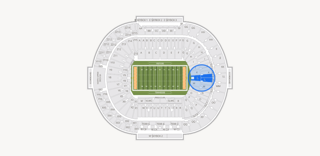 Neyland Stadium Seating Chart