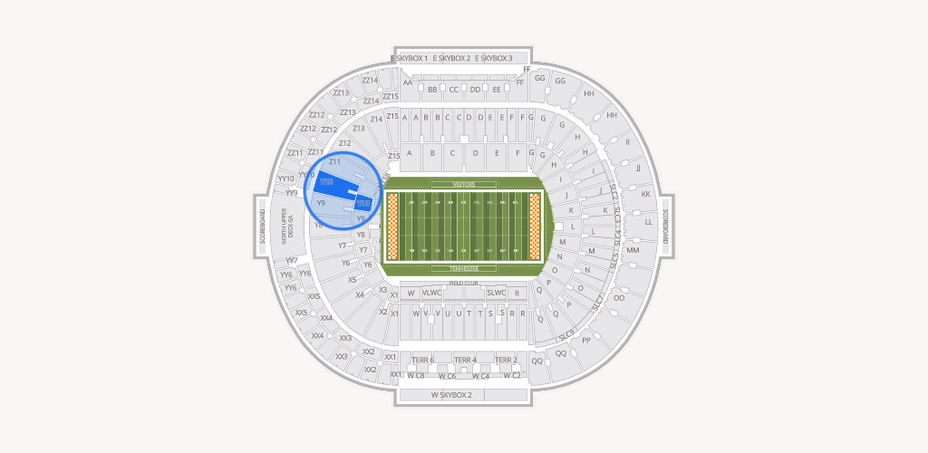 Neyland Stadium Seating Chart