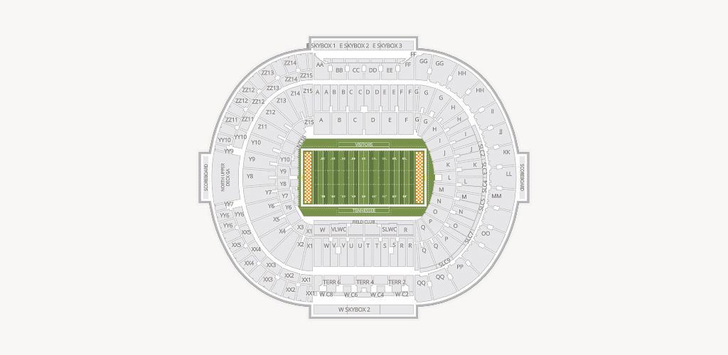 Neyland Stadium Seating Chart