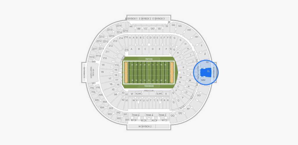 Neyland Stadium Seating Chart