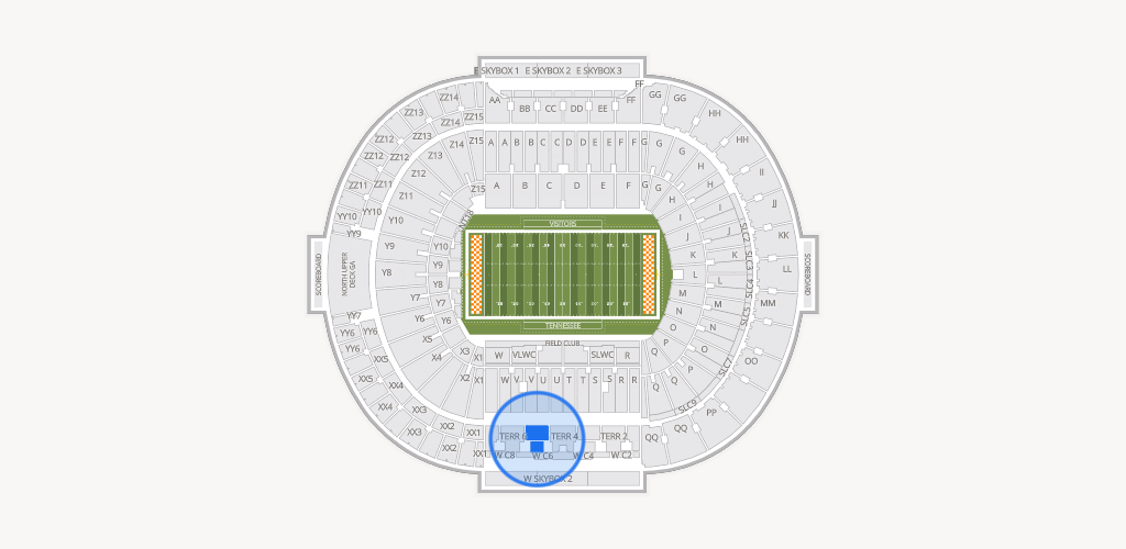 Neyland Stadium Seating Chart