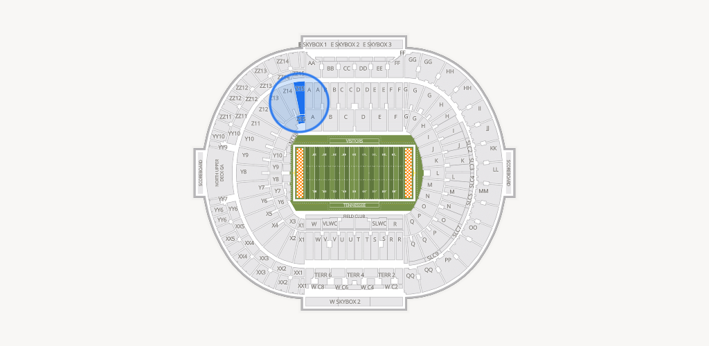 Neyland Stadium Seating Chart