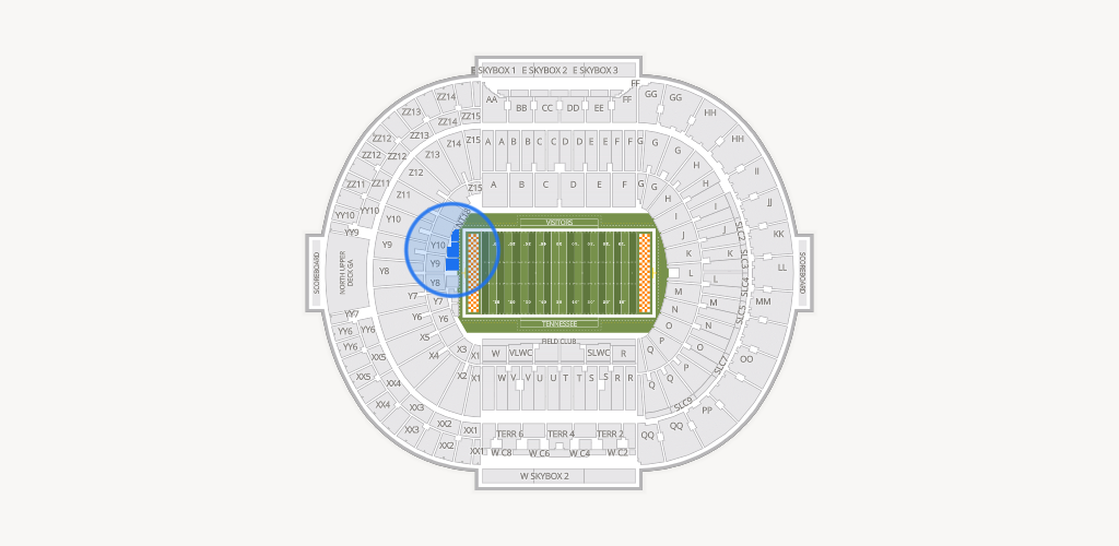 Neyland Stadium Seating Chart
