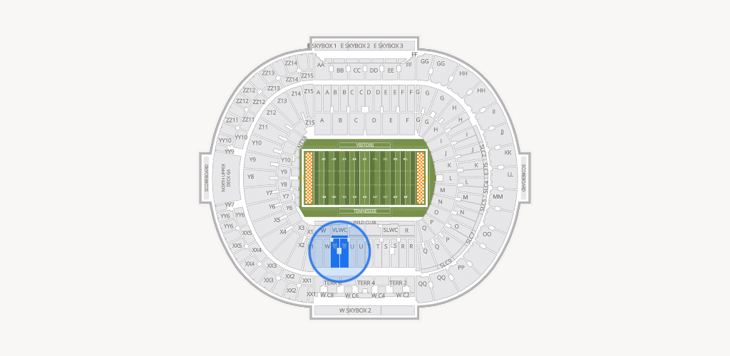 Neyland Stadium Seating Chart