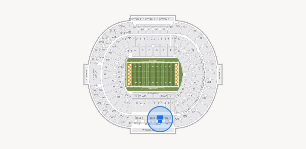 Neyland Stadium Seating Chart