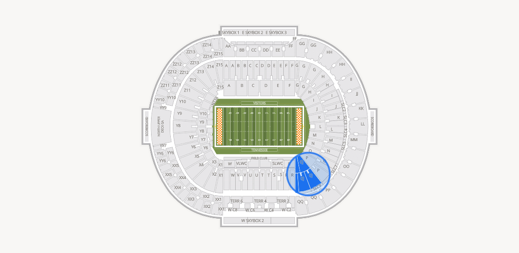 Neyland Stadium Seating Chart