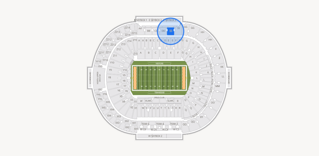 Neyland Stadium Seating Chart