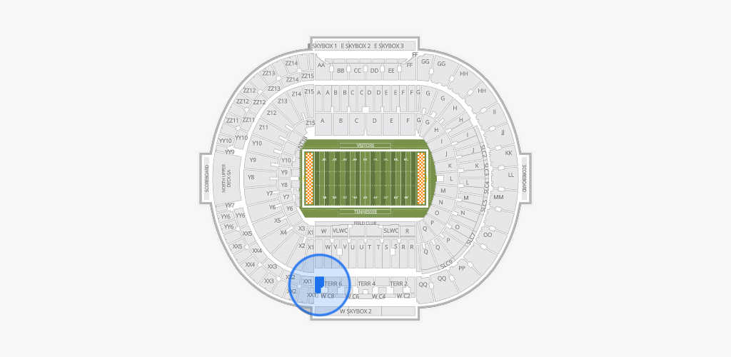 Neyland Stadium Seating Chart