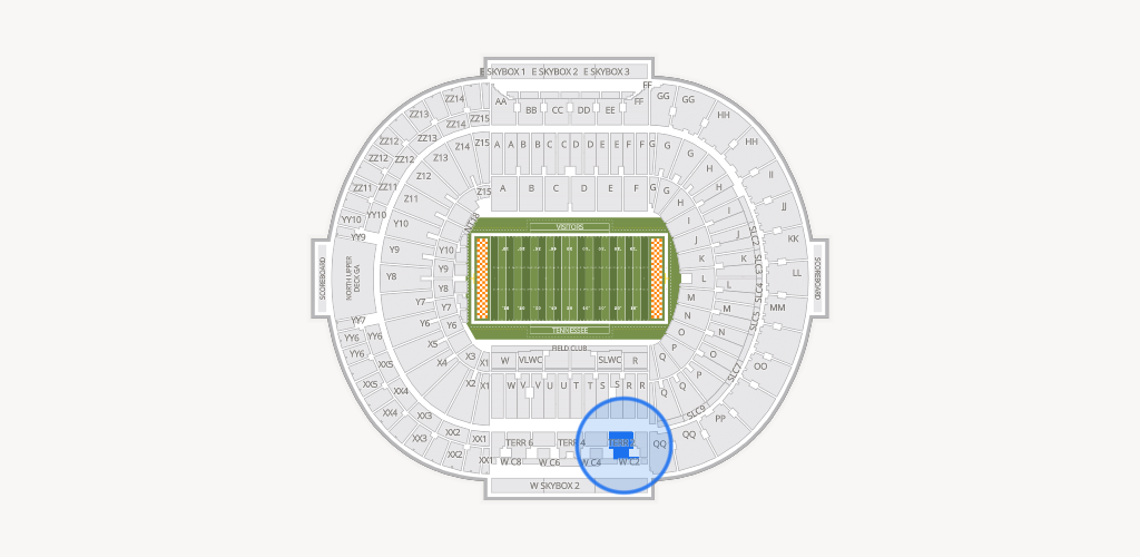 Neyland Stadium Seating Chart