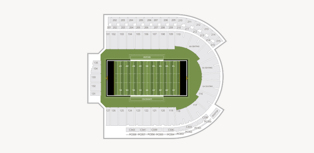 Nippert Stadium Seating Chart