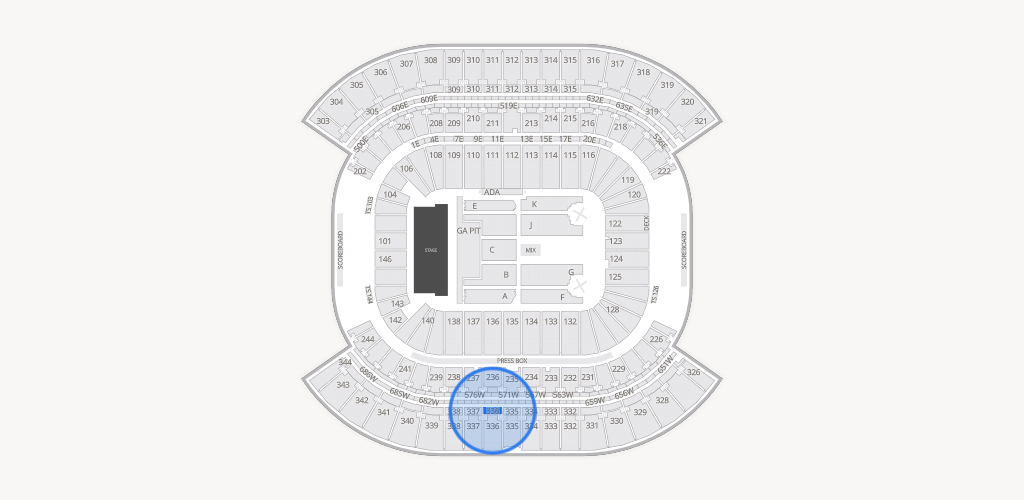 Nissan Stadium Seating Chart