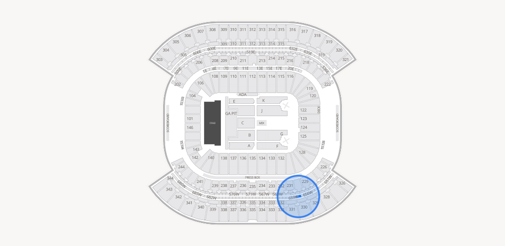 Nissan Stadium Seating Chart