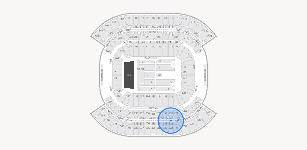 Nissan Stadium Seating Chart